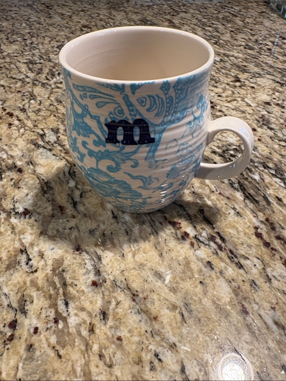 Anthropologie ‘M’ mug